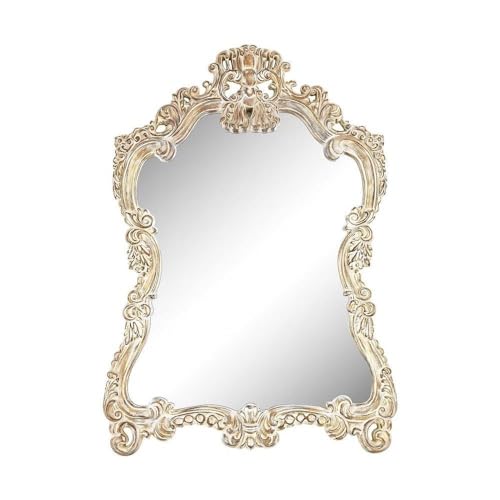 Regence Composite Frame Wall Mirror in Belgian Cream