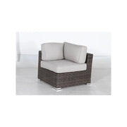7-Piece Wicker/Rattan Sectional Set in Espresso
