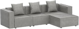 Luxury Modular Sectional Living Room Sofa Set, Modern Minimalist Style