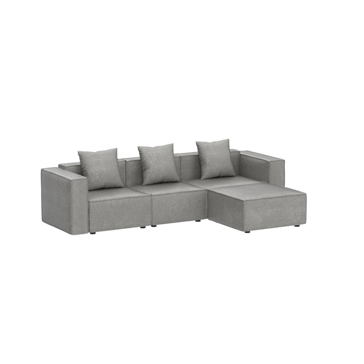 Luxury Modular Sectional Living Room Sofa Set, Modern Minimalist Style