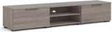 67" Modern TV Stand with Storage in Black Matte