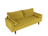 Womble Modern Velvet Upholstered Living Room Diamond Tufted Chesterfield with Gleaming Nailheads