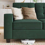 Velvet Sectional Couch with Storage U Shaped Couch with Chaises for Living Room,