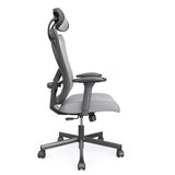 Furniture of America Domie Metal and Mesh Adjustable Office Chair in Gray