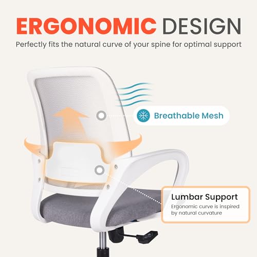 Office Chair Ergonomic Desk Chair Mesh Computer Chair Lumbar Support Modern