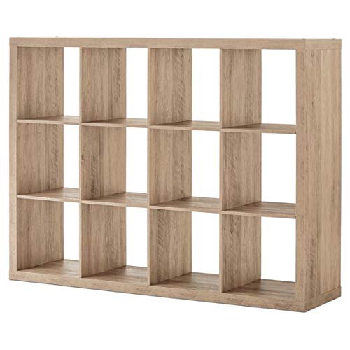 12-Cube Storage Organizer, Rustic Gray Finishes