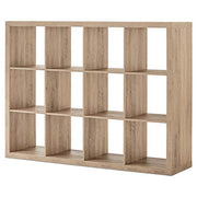 12-Cube Storage Organizer, Rustic Gray Finishes