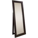 900453 Beveled Frame Floor Mirror Dark Cappuccino