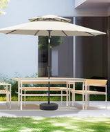 78 lb Heavy Duty Water Fillable Base Stand for Patio Outdoor Market Table Umbrella, Black