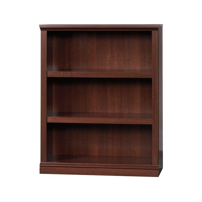 43.75" x 35.25" Traditional Engineered Wood 3-Shelf Bookcase with Patented Slide-On