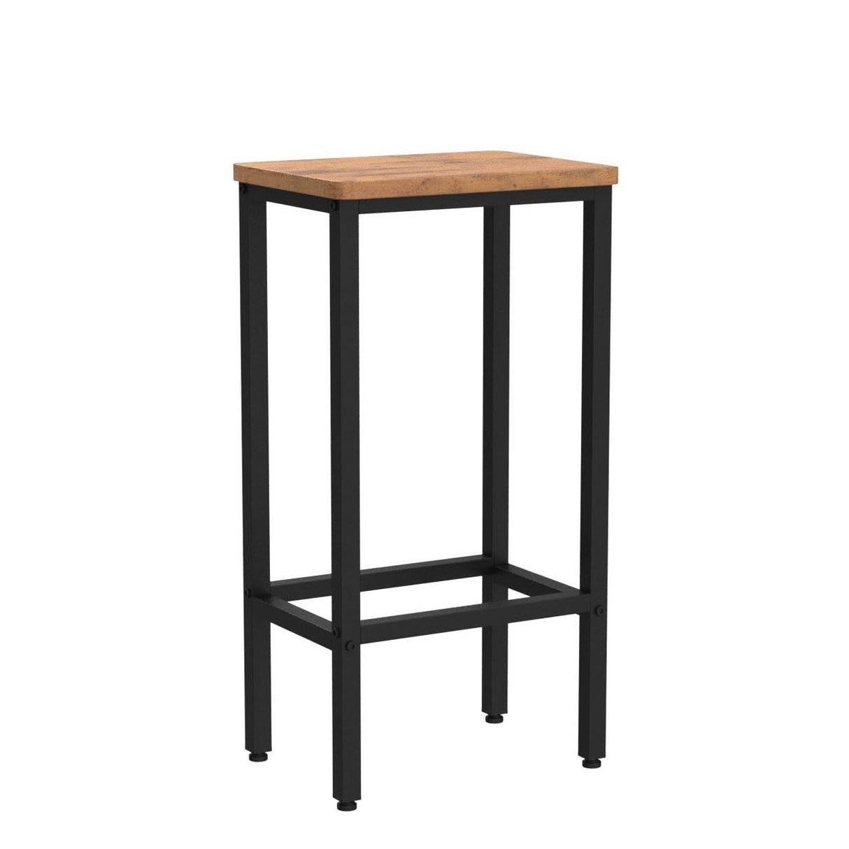 Bar Stools Set of 2, Counter Height Stools, 25.6" Stools for Kitchen with Footrest