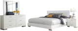 Bedroom Furniture Set, Glossy White, King