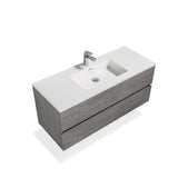 8" Bathroom Vanities with Sink, Wall Mounted Floating Bathroom Vanity