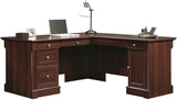 L-Shape Home Office Executive Desk with Large Drawers, Letter Size Hanging File Drawer