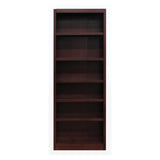 In Wood Midas Six Shelf Bookcase 84" H Cherry Finish