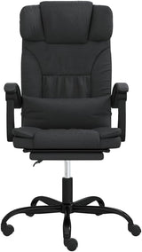 Reclining Office Chair Black Faux Leather (15.6 KG/34.32 LBS)