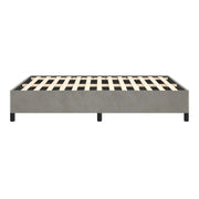 SHZG Bed Frame Light Gray 53.9"X74.8" Full Velvet 347354