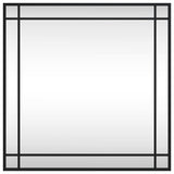 Wall Mirror in Black-  Square Design