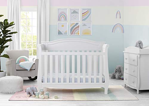 Lancaster 4-in-1 Convertible Baby Crib, Bianca White