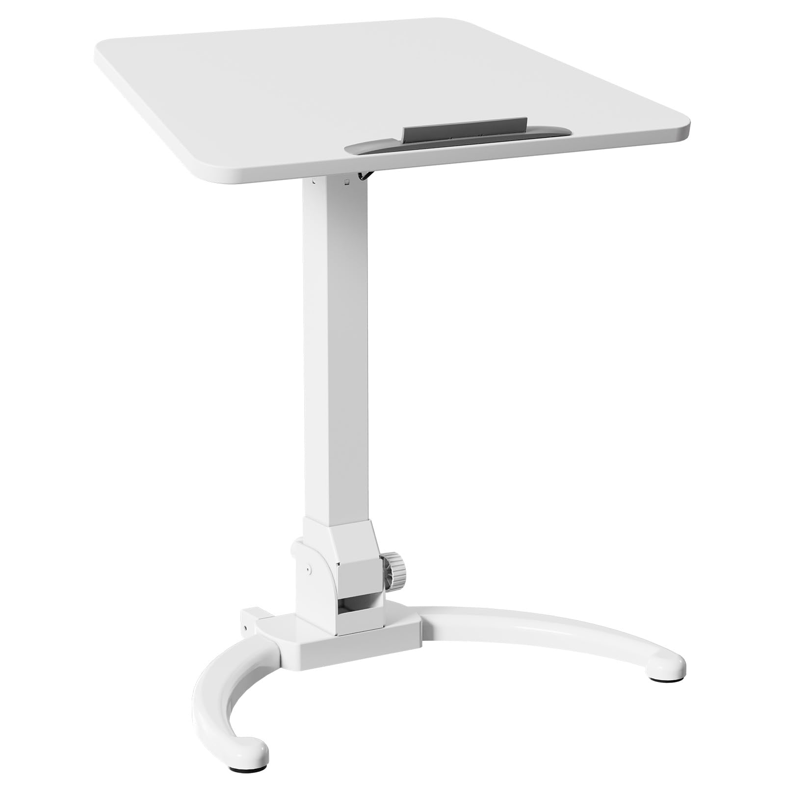 Foldable Mobile Standing Desk, Height-Adjustable Sit-Stand with 90 Tiltable Top