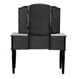 St. Croix Collection Vanity Set with Stool, Black