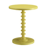 Round Pedestal Table Wood Side Table, Accent Martini Table Drink Table Coffee