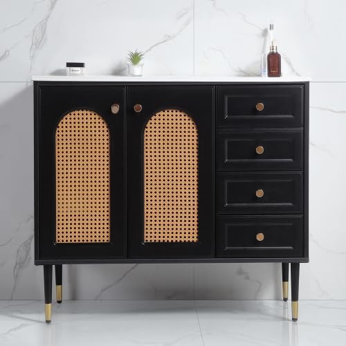 36" Bathroom Vanity Combo,Bathroom Storage Cabinet with Single Sink