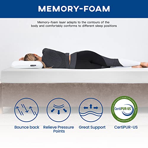 Full Mattress 6 inch Gel Memory Foam Mattress for Cool Sleep & Pressure Relief