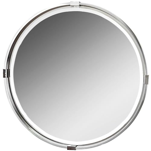 29.5 inch Round Mirror - 29.5 inches wide by 2 inches deep