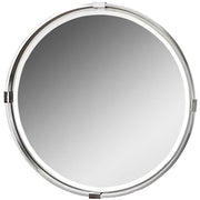29.5 inch Round Mirror - 29.5 inches wide by 2 inches deep