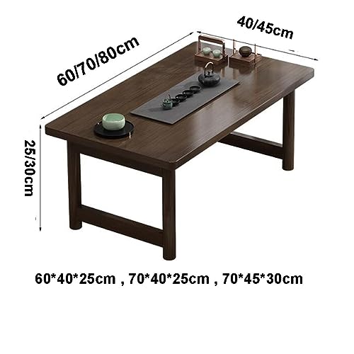 Solid Wood Coffee Table, Foldable Window Table, Balcony Short Coffee Table, Laptop