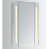 Elixir Rectangle Medicine Storage Mirror Cabinet with 20W LED Lighting Bars