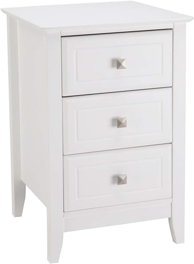 Wooden Black Nightstand Stylish