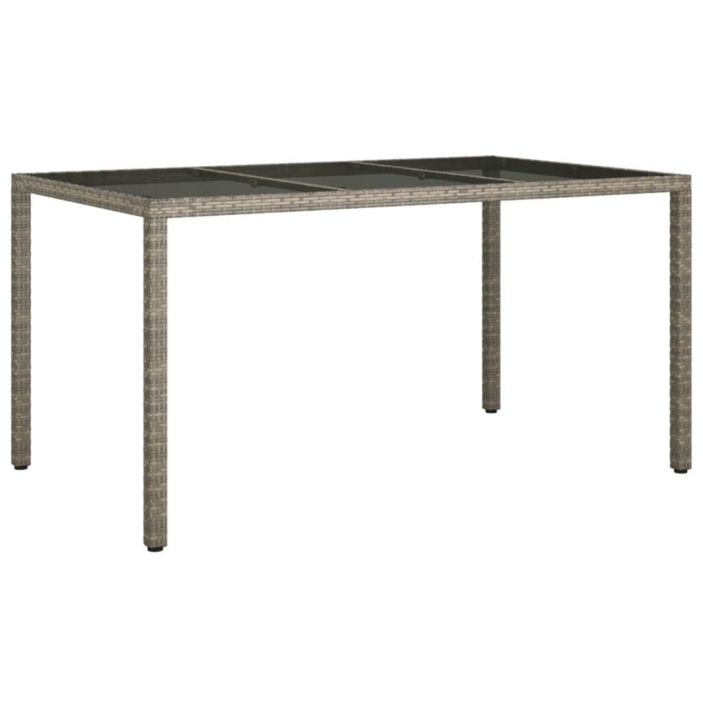 Outdoor Dining with 5 Piece Patio Dining Set, Comfortable Cushions, Durable Rattan, Gray