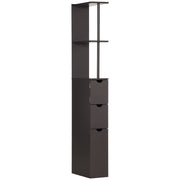 54" Tall Bathroom Storage Cabinet, Freestanding Linen Tower