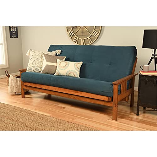 7" Full Size Futon Mattress Replacement, Suede Fabric Sleeper Sofa Bed Mattress