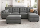 Reversible Sectional Sofa Couch Set L Shaped Couch Sofa Sets