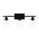 3-Light Vanity Light Fixtures, Black Bathroom Lighting Fixtures Over Mirror