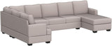 P PURLOVE Modern Large Sectional Sofa, U Shape Upholstered Couch, Sofa sectionals