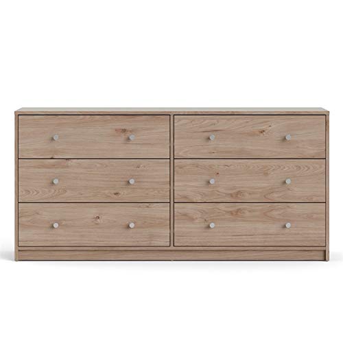 4 Pieces Contemporary Engineered Wood Oak Finish Bedroom Set