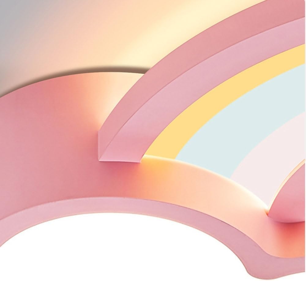 72W Cloud Ceiling Light LED Dimmable Rainbow Pink Flush Mount