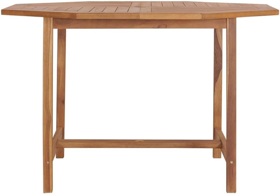 Patio Dining Table 43.3"x43.3"x29.5" Solid Wood Teak,Classic Teak Wood Garden