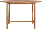 Patio Dining Table 43.3"x43.3"x29.5" Solid Wood Teak,Classic Teak Wood Garden