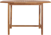 Patio Dining Table 43.3"x43.3"x29.5" Solid Wood Teak,Classic Teak Wood Garden