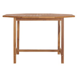 Patio Dining Table 43.3"x43.3"x29.5" Solid Wood Teak,Classic Teak Wood Garden