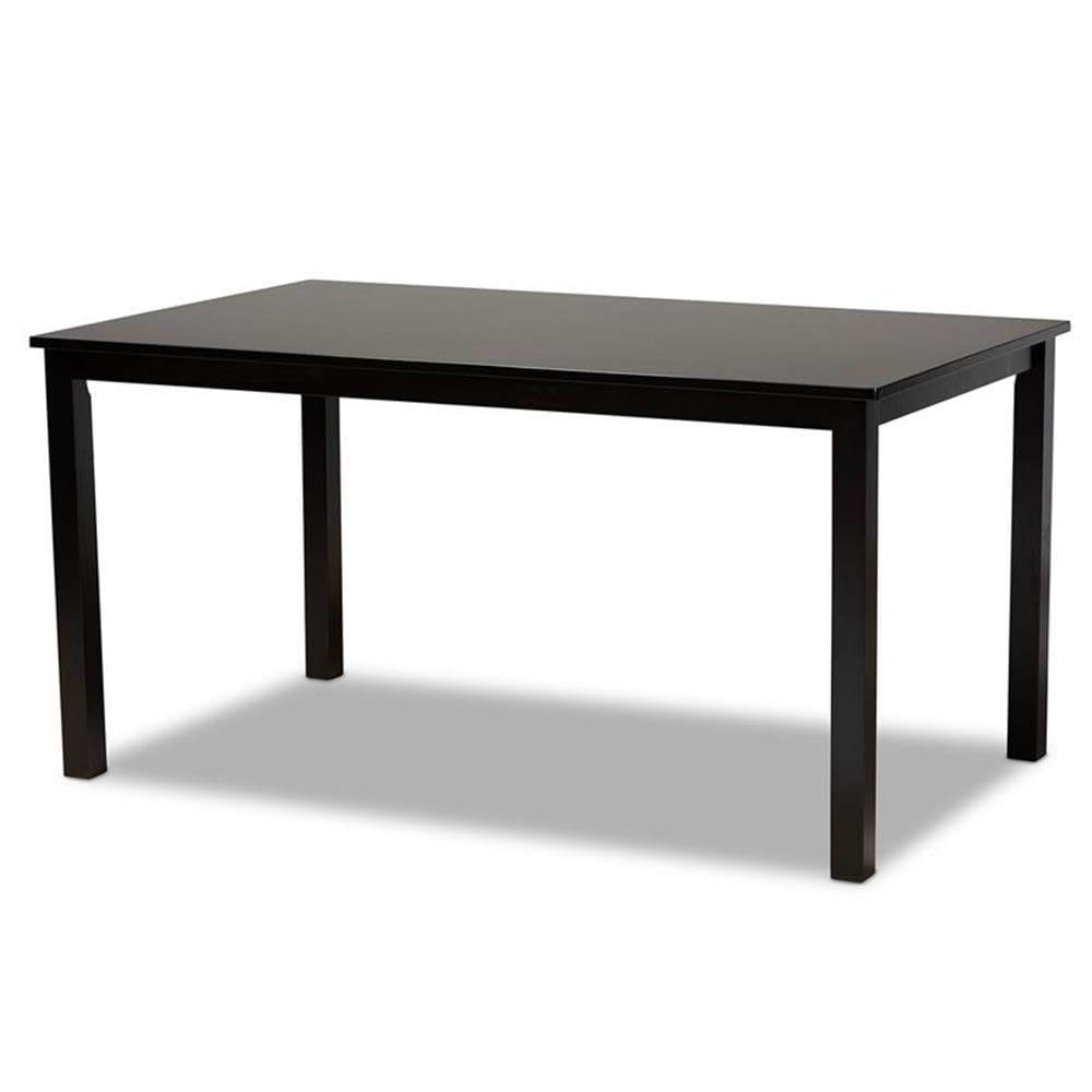 Salem Modern and Contemporary Sand Fabric Upholstered and Dark Brown Finished Wood