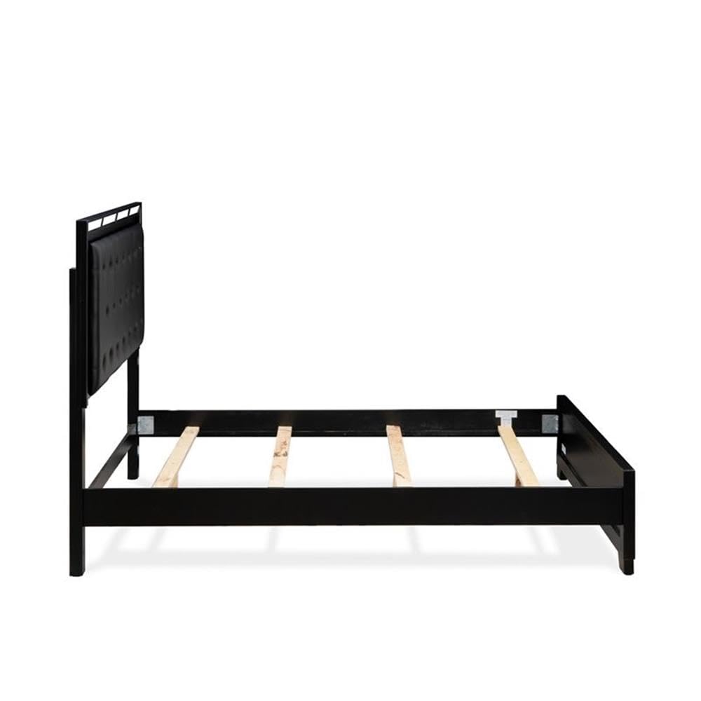3-PC Nella Bedroom Set with Button Tufted Queen Bedframe