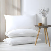 Soft Goose Feather Down Pillows Queen Size Set Of 2