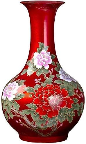 Vases for Decor Ceramic Vase Bounty Ornaments Living Room Flower Arrangement Crystal Glaze Modern Home Multi- Color Large 38 * 24cm Jar (Color:F) (Color : B)