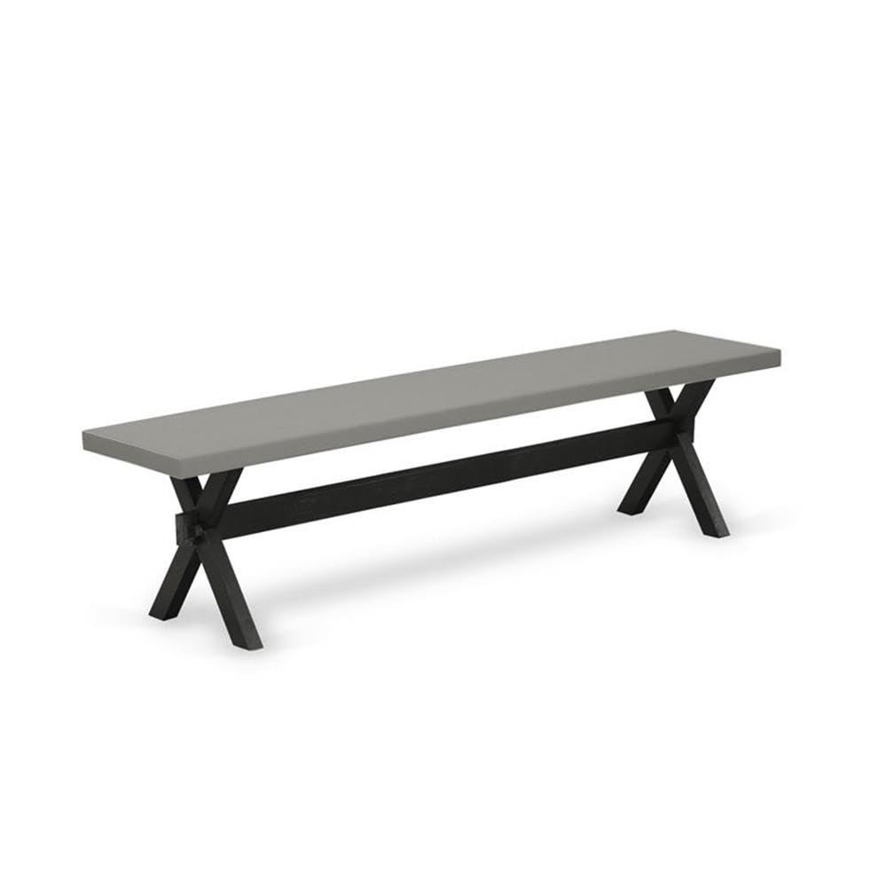 X697DR124-6 6 Piece Dining Set Contains a Rectangle Dining Room Table with X-Legs